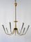 Mid-Century Modern German Seven-Flamed Sputnik Pendant Lamp or Chandelier, 1950s 1