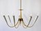 Mid-Century Modern German Seven-Flamed Sputnik Pendant Lamp or Chandelier, 1950s 3