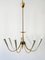 Mid-Century Modern German Seven-Flamed Sputnik Pendant Lamp or Chandelier, 1950s 5