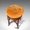 Antique English Victorian Walnut Adjustable Music Stool 7