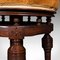 Tabouret Ajustable Victorien Antique en Noyer, Angleterre 10