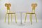 Italienischer Gelber Stuhl von Parisotto, 1960er, 3er Set 3