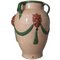 Vasi da fiori grandi in ceramica con Hangares e leoni in rilievo, Spagna, set di 2, Immagine 6