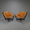 Luna Chairs with Ottoman by Odd Knutsen, 1970s, Set of 2 1