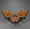 Luna Chairs with Ottoman by Odd Knutsen, 1970s, Set of 2, Image 4