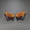 Luna Chairs with Ottoman by Odd Knutsen, 1970s, Set of 2, Image 3