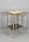 Mid-Century French Onyx and Glass Side Table from Maison Jansen, Image 1