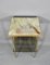 Mid-Century French Onyx and Glass Side Table from Maison Jansen, Image 5