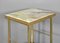 Mid-Century French Onyx and Glass Side Table from Maison Jansen 7