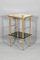 Mid-Century French Onyx and Glass Side Table from Maison Jansen, Image 3