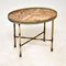 Antique French Brass & Onyx Coffee Side Table 6