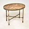 Antique French Brass & Onyx Coffee Side Table, Image 6