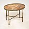 Antique French Brass & Onyx Coffee Side Table 2