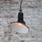 Lampe à Suspension Asymétrique Vintage Industrielle en Émail Noir, France 4