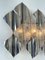 Italian Sail Metal and Murano Glass Sconces from Mazzega, 1970s, Set of 2 9