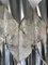 Apliques italianos de metal y cristal de Murano de Mazzega, años 70. Juego de 2, Imagen 2