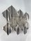 Apliques italianos de metal y cristal de Murano de Mazzega, años 70. Juego de 2, Imagen 5