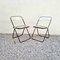 Mid-Century Model Plia Folding Chairs by Giancarlo Piretti for Anonima Castelli, Italy, 1970s, Set of 2 2