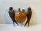 Antique Wooden Wall Figurine Nesting Swallows, 19th Century, Image 2