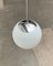 Mid-Century German Glass and Metal Ball Pendant 5