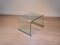 Vintage Bend Glass Coffee and Side Table by Angelo Cortesi for Fiam, 1980s, Set of 2 10
