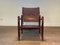Safari Chair in Brown Leather by Kaare Klint for Rud Rasmussen 4
