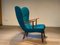 Fauteuil à Oreilles Pragh par Arnold Madsen & Henry Schubell pour Madsen & Schubell, 1950s 14