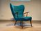 Pragh Wingback Chair by Arnold Madsen & Henry Schubell for Madsen & Schubell, 1950s 13