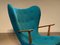 Fauteuil à Oreilles Pragh par Arnold Madsen & Henry Schubell pour Madsen & Schubell, 1950s 5