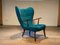 Pragh Wingback Chair by Arnold Madsen & Henry Schubell for Madsen & Schubell, 1950s 3