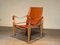 Swiss Leather Safari Chair by Wilhelm Kienzle for Wohnbedarf, 1950s 11