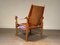 Swiss Leather Safari Chair by Wilhelm Kienzle for Wohnbedarf, 1950s 9