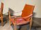 Schweizer Safari Stuhl aus Leder von Wilhelm Kienzle für Wohnbedarf, 1950er 6