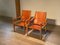 Schweizer Safari Stuhl aus Leder von Wilhelm Kienzle für Wohnbedarf, 1950er 5