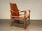 Swiss Leather Safari Chair by Wilhelm Kienzle for Wohnbedarf, 1950s 10