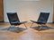 PK22 Easy Chairs in Black Leather by Poul Kjaerholm for Fritz Hansen, Set of 2 1