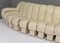 DS600 Snake Non-Stop Sectional Sofa in Cream Leather from De Sede, Set of 26 16