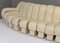 DS600 Snake Non-Stop Sectional Sofa in Cream Leather from De Sede, Set of 26, Image 16