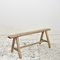 Antique Rustic Elm Pig Bench, Image 1