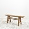 Antique Rustic Elm Pig Bench 1