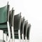 German Army Stacking Dining Chairs in Green by Michael Thonet, Set of 6, 1970s, Image 4