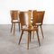 French Bentwood Dove Dining Chairs from Baumann, 1960s, Set of 4 7