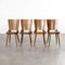 French Bentwood Dove Dining Chairs from Baumann, 1960s, Set of 4 3