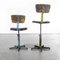 Chaises Pivotantes Industrielles, France, 1960s, Set de 5 8