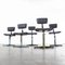 French Industrial Swivel Chairs, 1960s, Set of 5, Image 3