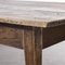 French Rectangular Oak 3-Plank Farmhouse Dining Table, 19th Century 2