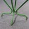 French Square Green Metal Outdoor Dining Table, 1960s 4