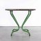 French Square Green Metal Outdoor Dining Table, 1960s 3