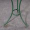 Small French Round Metal Model 1344 Gueridon Table in Green and White, 1950s 4