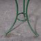 Small French Round Metal Model 1344 Gueridon Table in Green and White, 1950s, Image 4